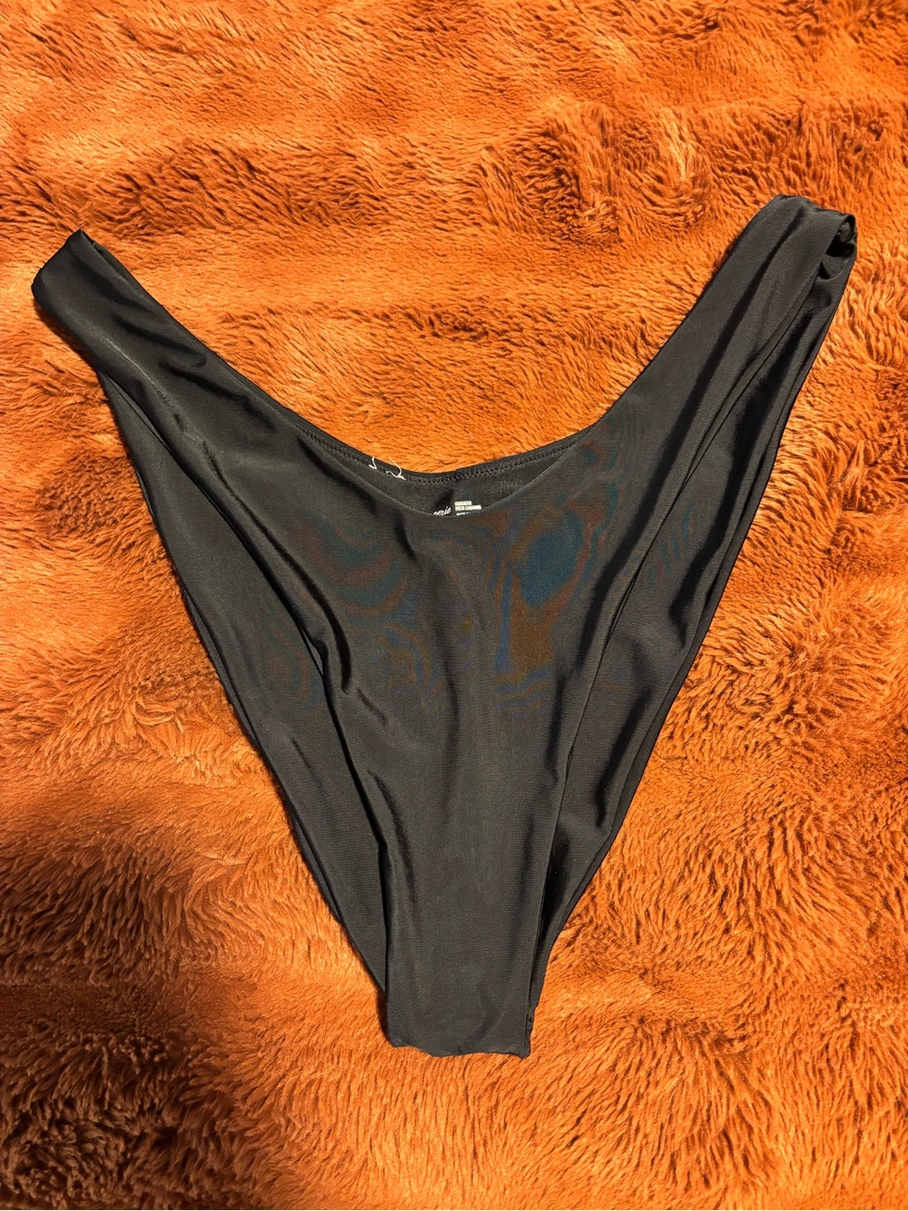 aerie Black High-Cut Bikini Bottom